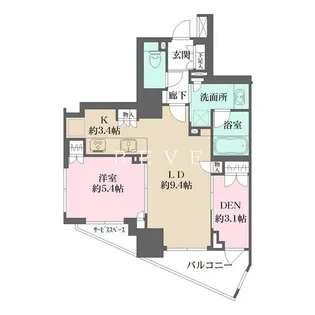 ザ・パークハウス小石川春日【11階】の間取り
