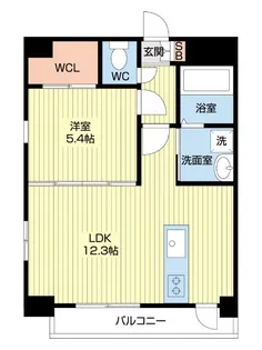 オーラ水前寺【10階】の間取り