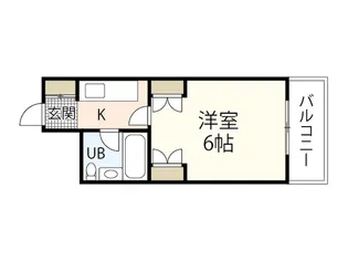 K・B・M己斐【2階】の間取り