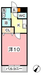 マリベール羽島【1階】の間取り