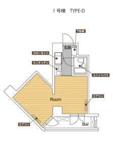 カレッジタウン【9階】の間取り
