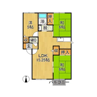 バニアン・ユウ【2階】の間取り