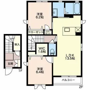 ヒストリア【2階】の間取り