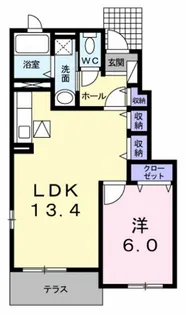 サンヴィスタハウス【1階】の間取り