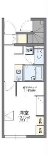 レオパレスフローラ松寺【1階】の間取り