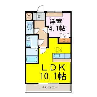 ルシエ【2階】の間取り