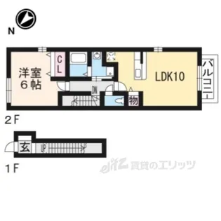 パインビレッジ106【2階】の間取り