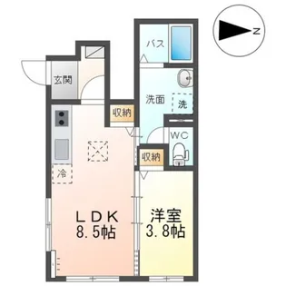 トリコロールIII【1階】の間取り