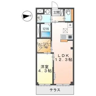 Etoile【1階】の間取り