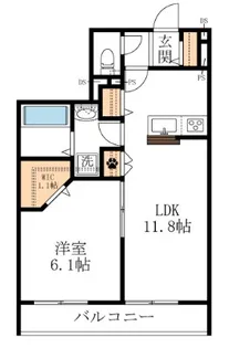 (仮称)末長4丁目メゾン【3階】の間取り