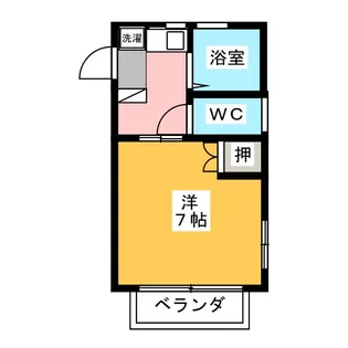 パーソンズA【2階】の間取り