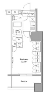 ザ・パークハビオ木場【1階】の間取り