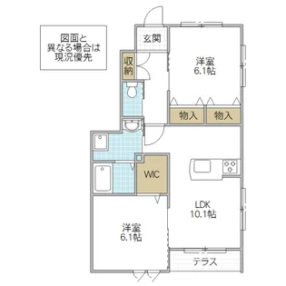 Elua Malie Maison(エルア マーリエ メゾン)【1階】の間取り
