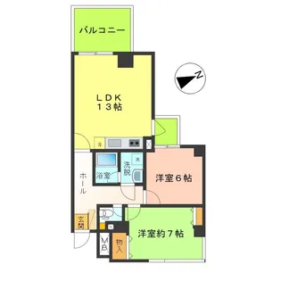 ガーデニア【5階】の間取り