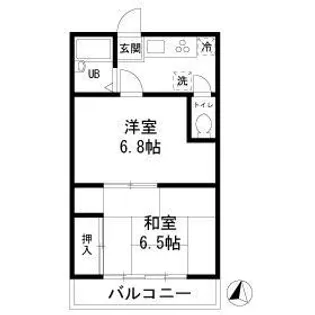ホーク・ハイツ【2階】の間取り