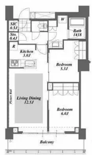 Brillia ist Tower 勝どき【36階】の間取り