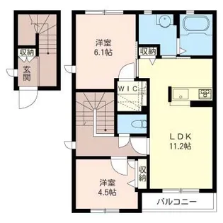 GARDEN STAGE紅葉【2階】の間取り