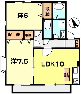 T-net ハイムエントピアC98【1階】の間取り