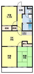 ミサトピア北山【2階】の間取り