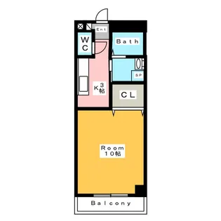 アコール・セゾンS【3階】の間取り