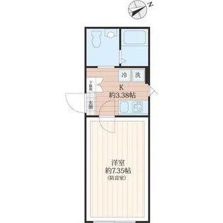 ラシクラス四谷【4階】の間取り