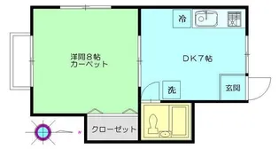 ニチユウサンハイツE棟【1階】の間取り
