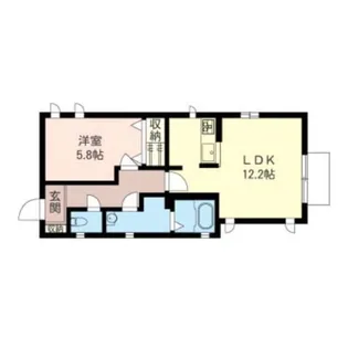 エルデシュタットB【1階】の間取り