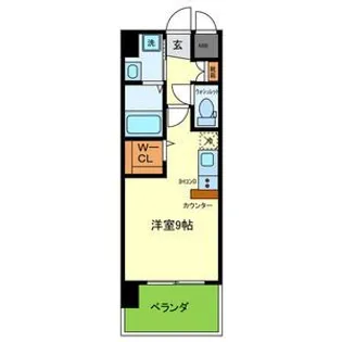 ONLYONE川西中央I【9階】の間取り