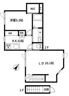 アリュイッテ清澄白河の間取り