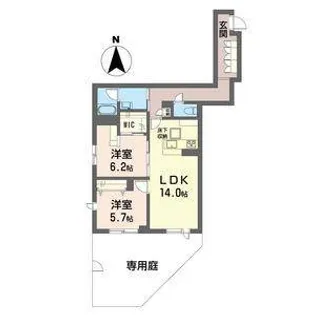 グランデール ZEN【1階】の間取り