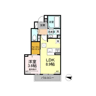 グランフォレMI【1階】の間取り