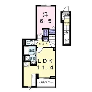 カーサルーチェ【2階】の間取り