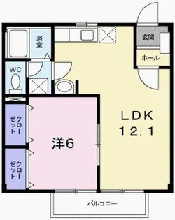 ハイツファミィール【2階】の間取り