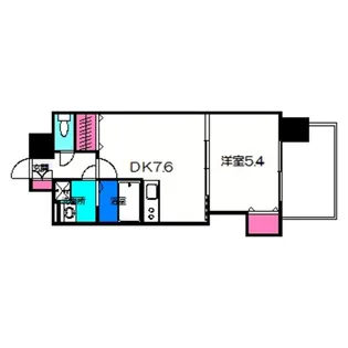 KMレジデンス堺東駅前【4階】の間取り