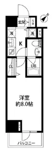 ルクレ日本橋馬喰町【9階】の間取り