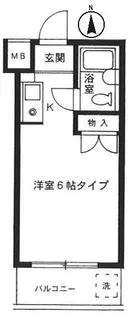 ベルハイム常盤台【4階】の間取り