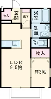 グッドラック【1階】の間取り