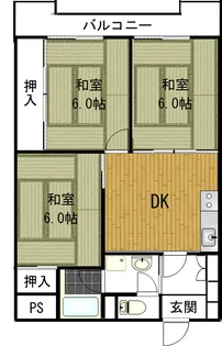 パルム惣門町【6階】の間取り