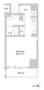 ミリアレジデンス北新宿【7階】の間取り