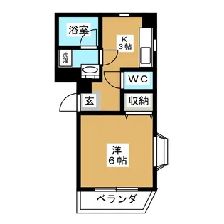 レーゲンボーゲン【3階】の間取り