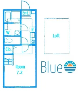 ハーミットクラブ由比ケ浜【2階】の間取り