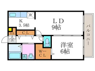 セゾン・COCON【2階】の間取り