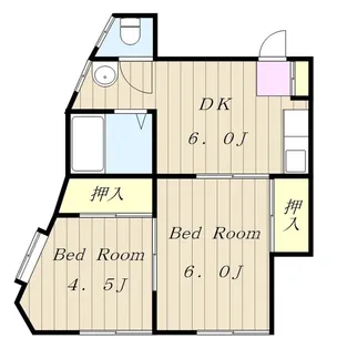 第1廣田マンション【5階】の間取り