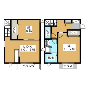 グラッサ【1階】の間取り