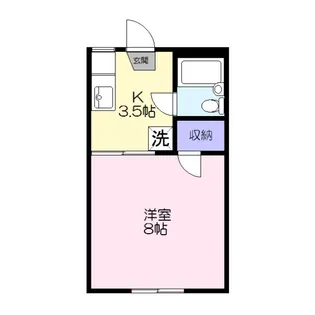 レピュート武蔵【1階】の間取り