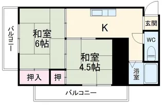 蔵王コーポ【5階】の間取り