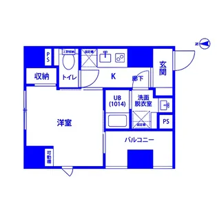 プレール・ドゥーク新丸子【4階】の間取り