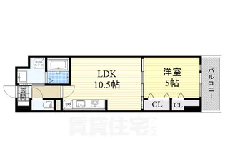 西田中ヒルズ【3階】の間取り