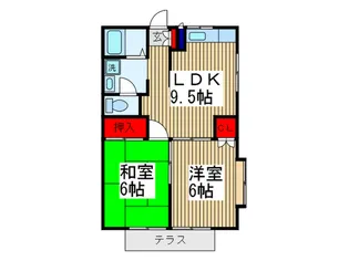 ヴィルヌ-ヴ【1階】の間取り