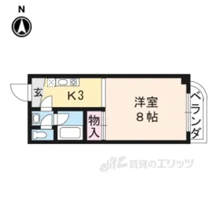 シャトーエスポワール【2階】の間取り